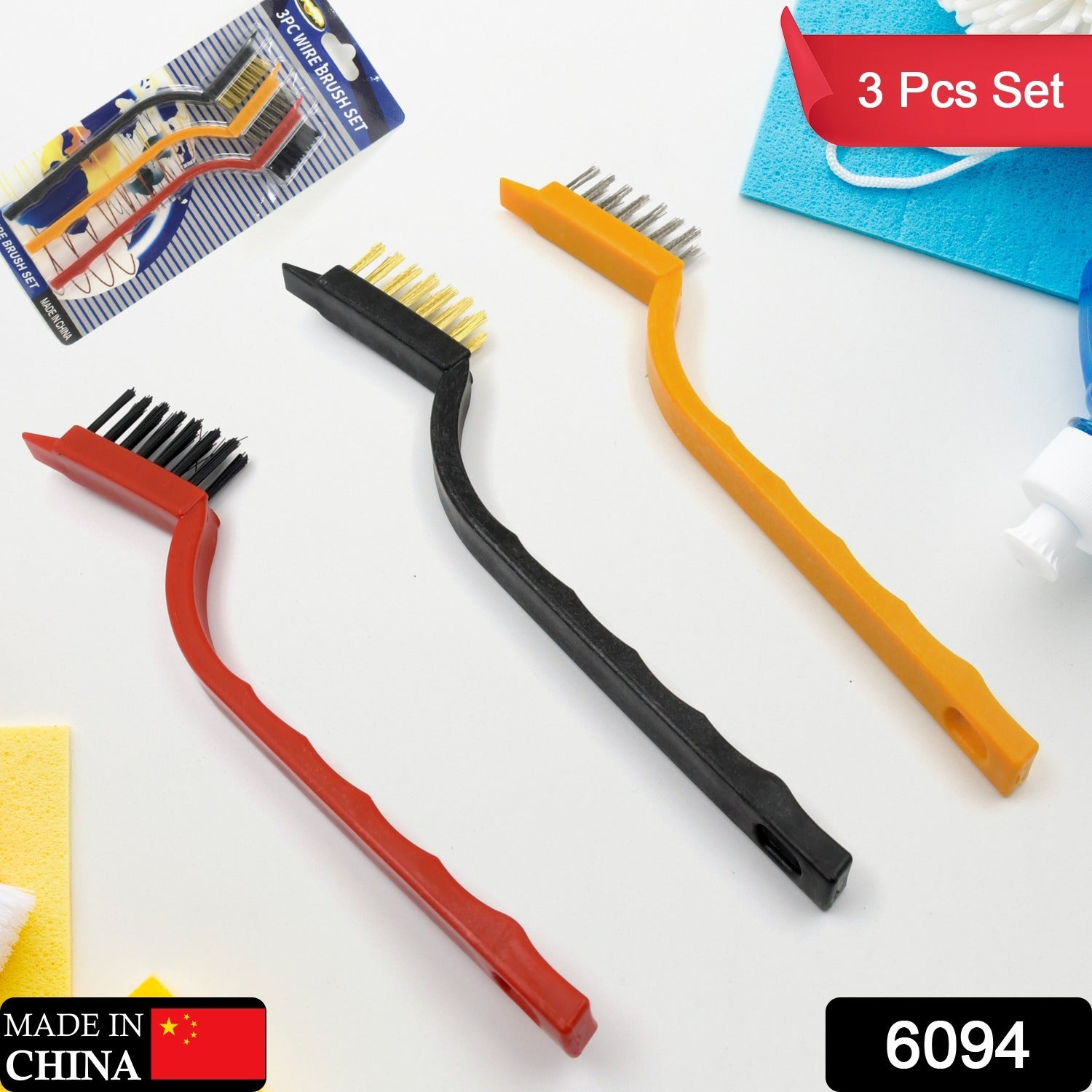 3pc Mini Wire Brush Set Brass Nylon Stainless Steel Bristles Household Cleaning Brush for Gas Stove, Smoke Machine Tool Burner Tiles Tap Rust Removal Welding Slag Dirt & Paint Scrubbing (3 Pcs Set) 3pc Mini Wire Brush Set Brass Nylon Stainless Steel Bristles Household Cleaning Brush for Gas Stove, Smoke Machine Tool Burner Tiles Tap Rust Removal Welding Slag Dirt & Paint Scrubbing (3 Pcs Set)